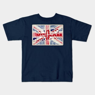 United Kingdom vintage style retro souvenir Kids T-Shirt